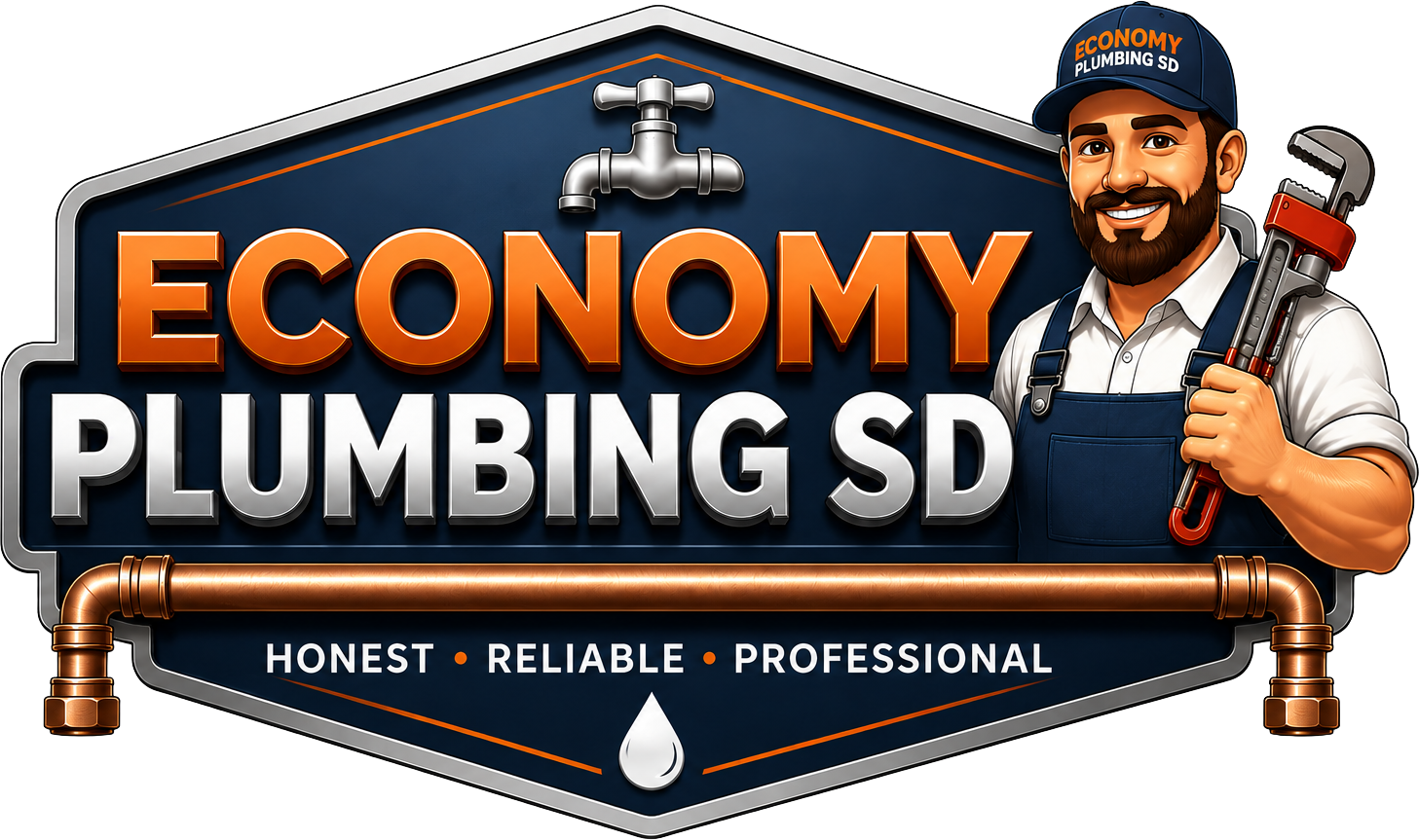 Economy Plumbing SD logo